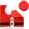 JOYIN Juego de decoración de baño de 5 piezas con temática navideña | Juego de baño de santa claus para decoracion navideña