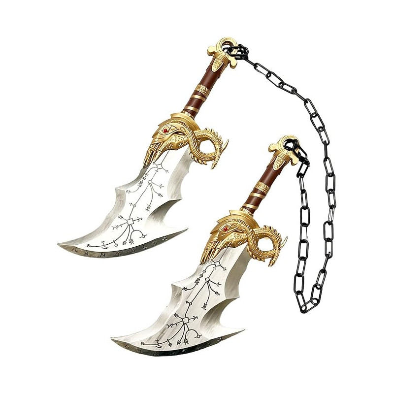God Of War Espadas del caos de espuma  | Replica de espuma segura de las espadas del caos para cosplays