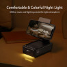 Soporte para teléfono celular con altavoz Bluetooth y luz LED que cambia de color