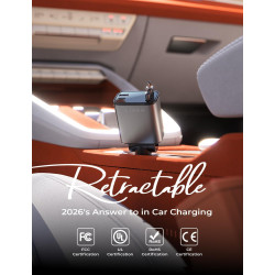 LISEN - Cargador retráctil para automóvil
