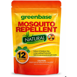 Paquete de 12 bolsas repelentes de mosquitos | Bolsas de repelente para interiores o exteriores