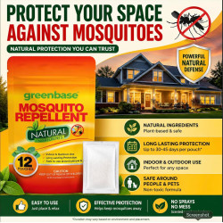 Paquete de 12 bolsas repelentes de mosquitos | Bolsas de repelente para interiores o exteriores