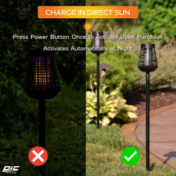 PIC - Lámpara solar portátil exterminadora de insectos | Lampara solar para insectos con activacion automatica