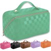 GUZINC Bolsa de maquillaje de viaje para mujer, Verde, Vida cotidiana