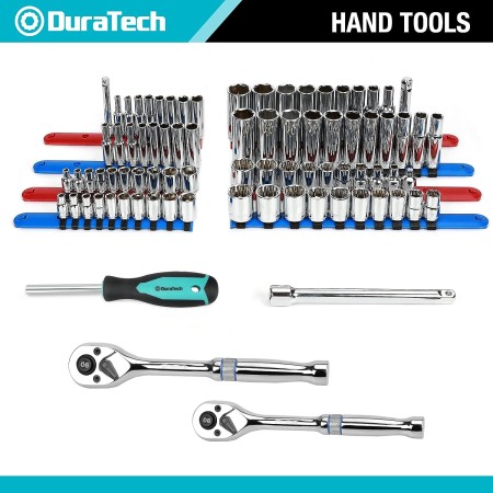DURATECH Juego de 269 herramientas manuales para reparación del hogar, kit de herramientas manuales mecánicas de uso diario con