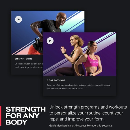 Peloton Guía de entrenamiento de fuerza personal alimentado por IA para tu televisor, con tecnología de cámara incorporada,