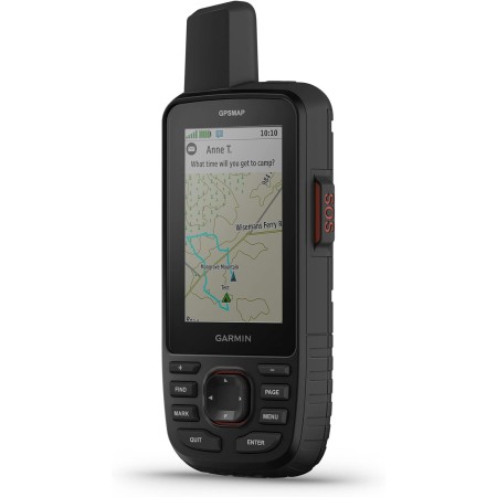 Garmin GPSMAP 67i - Mano GPS resistente con tecnología satelital inReach®, mensajería bidireccional, SOS interactivo, mapeo
