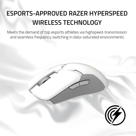 Razer Viper Ultimate - Mouse inalámbrico ligero para juegos y base de carga RGB: tecnología inalámbrica Hyperspeed - Sensor