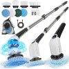 YKYI Electric Spin Scrubber,Cordless Cleaning Brush,Shower Cleaning Brush with 8 Replaceable Brush Heads, Power Scrubber 3