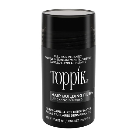 Toppik - Fibras de construcción para el cabello, 0.42 onzas (12 g), relleno de cabello fino o delgado, cabello instantáneamente