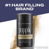 Toppik - Fibras de construcción para el cabello, 0.42 onzas (12 g), relleno de cabello fino o delgado, cabello instantáneamente