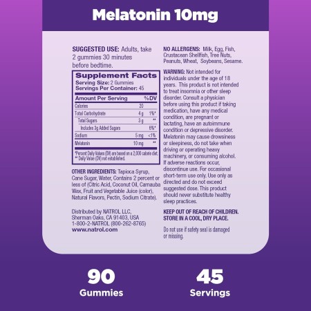 Natrol - Gomitas de melatonina