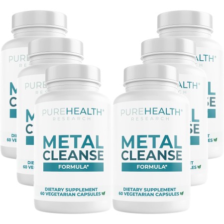 PUREHEALTH RESEARCH Suplementos de limpieza de metales - 3 botellas - 180 cápsulas