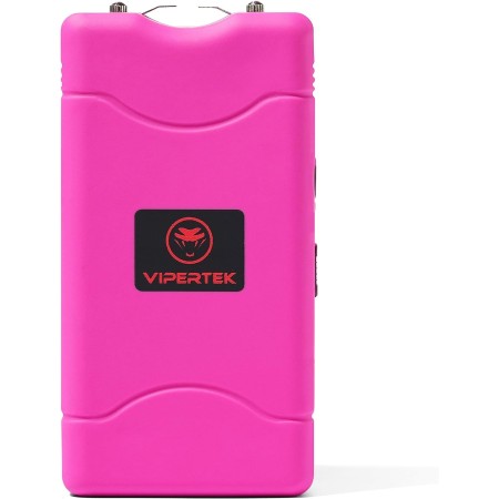 VIPERTEK VTS-880 Mini pistola aturdidora con linterna LED, rosa