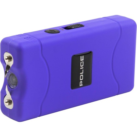 POLICE Stun Gun 800 - Mini Recarga con Linterna LED - Morado