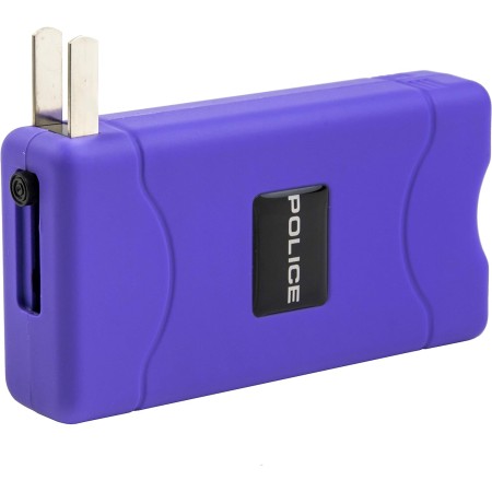 POLICE Stun Gun 800 - Mini Recarga con Linterna LED - Morado