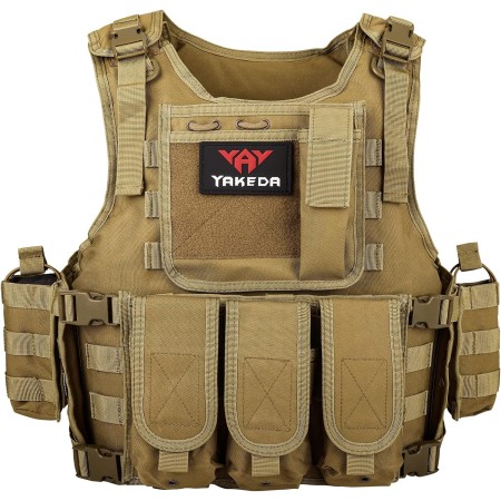 vAv YAKEDA Chaleco táctico Airsoft para hombre