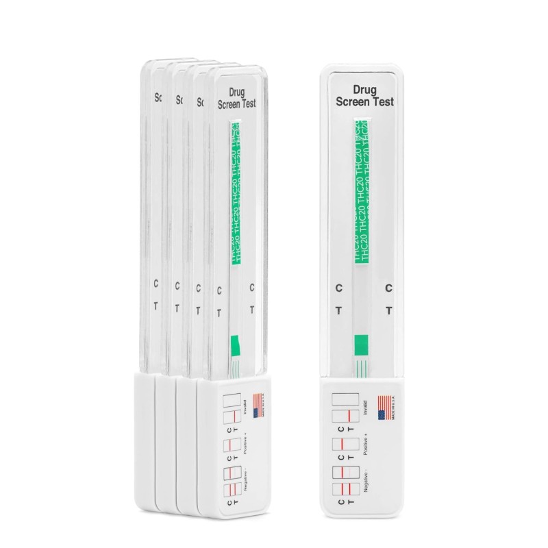 DrugExam - Kit de prueba de drogas de un solo panel con THC de marihuana altamente sensible de 20 ng/ml, prueba de drogas de