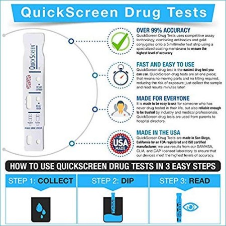 QuickScreen Prueba de drogas OPI de opiáceos de un solo panel (1)