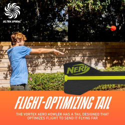 Nerf Vortex Aero Howler | Aerodinamico y con silbato aullador