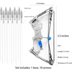 Juego de arco de tiro | Arco en miniatura ideal para entrenamiento