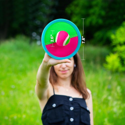 Ayeboovi Juego de pelota para tirar y atrapar | Con velcro y facil agarre