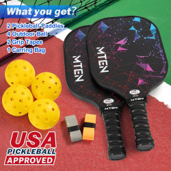 Palas de pickleball | Set de pickleball con pelotas y banda incluidos