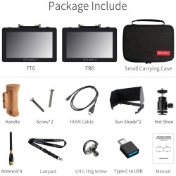 FEELWORLD FT6 FR6 5.5 pulgadas Transmisión de video inalámbrica DSLR Cámara Monitor