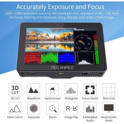 FEELWORLD FT6 FR6 5.5 pulgadas Transmisión de video inalámbrica DSLR Cámara Monitor