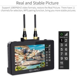 FEELWORLD FT6 FR6 5.5 pulgadas Transmisión de video inalámbrica DSLR Cámara Monitor