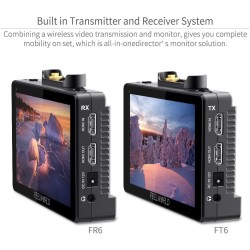 FEELWORLD FT6 FR6 5.5 pulgadas Transmisión de video inalámbrica DSLR Cámara Monitor
