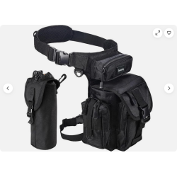 BOLSO TACTICO MILITAR para la Pierna Cintura Canguro Mochila, para Senderismo, Acampar