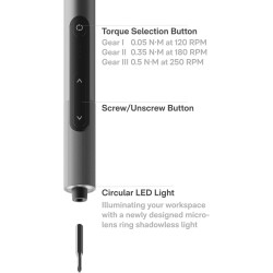 HOTO SNAPBLOQ™ S-A01 - Mini destornillador eléctrico | Con 56 puntas y 3 ajustes de par
