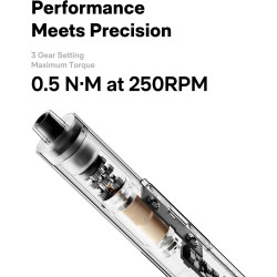 HOTO SNAPBLOQ™ S-A01 - Mini destornillador eléctrico | Con 56 puntas y 3 ajustes de par