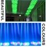 Luces LED de escenario, luces de cabeza móvil, 60 W, focos LED DMX 512