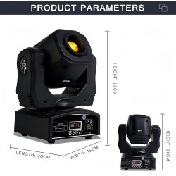 Luces LED de escenario, luces de cabeza móvil, 60 W, focos LED DMX 512
