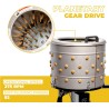 Stark USA Peladora, desplumadora de plumas de aves de corral 750 W de 20 pulgadas tambor de acero inoxidable