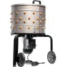 Stark USA Peladora, desplumadora de plumas de aves de corral 750 W de 20 pulgadas tambor de acero inoxidable