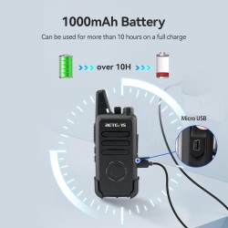Retevis RT22S Walkie Talkies para adultos, radio de 2 vías con auricular