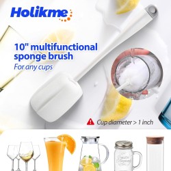 Holikme - Juego de 8 cepillos para limpiar botellas