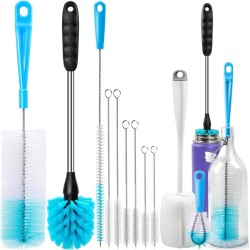 Holikme - Juego de 8 cepillos para limpiar botellas