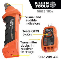 Klein Tools ET310 Buscador de breakers | Comprobador de breakers, tomacorrientes y enchufes