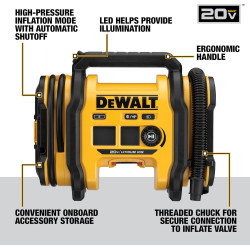 DEWALT Inflador | Inflador de neumaticos de 20 V
