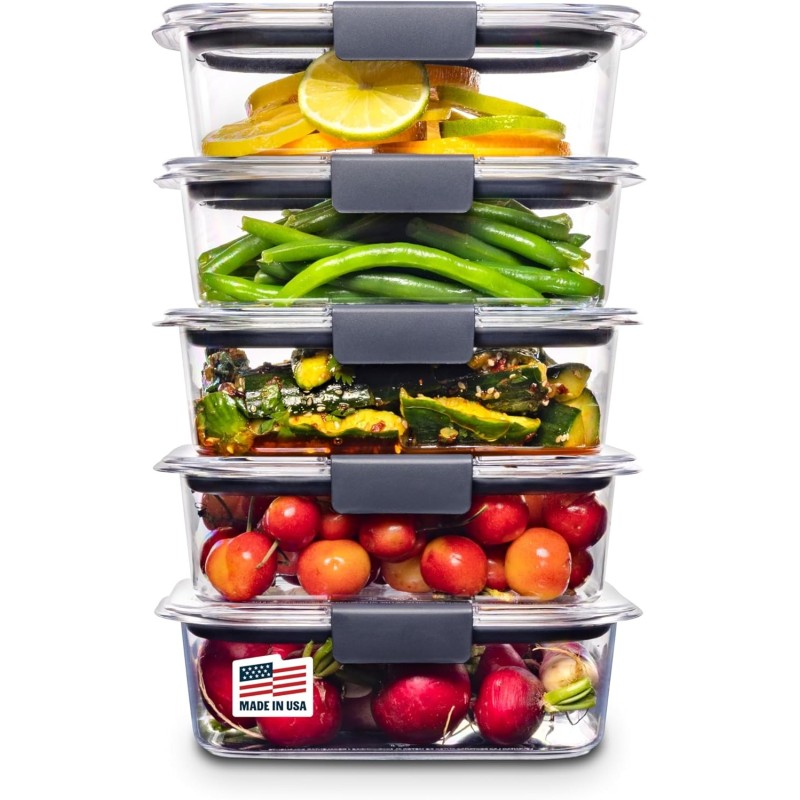 Rubbermaid Brilliance - Recipientes de almacenamiento de alimentos. Rubbermaid Brilliance - Recipientes de almacenamiento de alimentos.