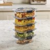 Rubbermaid Brilliance - Recipientes de almacenamiento de alimentos.