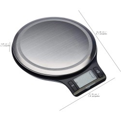 Báscula digital de cocina con pantalla LCD