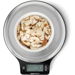 Báscula digital de cocina con pantalla LCD