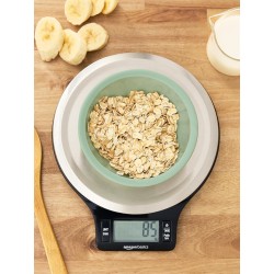 Báscula digital de cocina con pantalla LCD