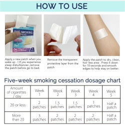 Parches para dejar de fumar | Con ingredientes 100% naturales
