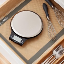 Báscula digital de cocina con pantalla LCD